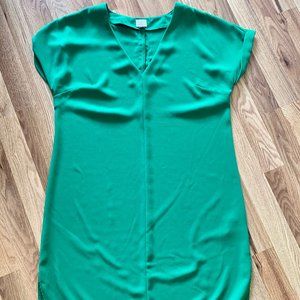 A New Day Green V-Neck Tunic Dress - Size M